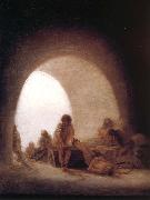 Francisco Goya Prison interior oil painting